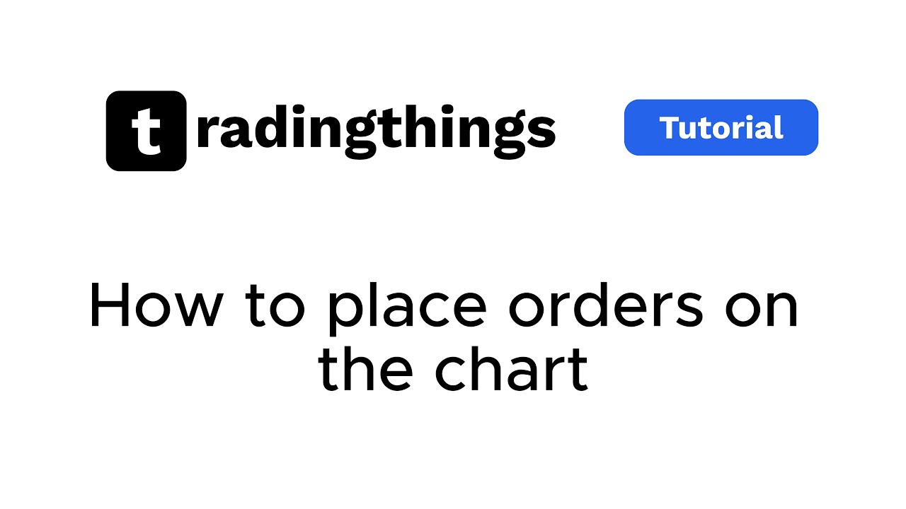 How to Place Orders on the Chart (TradingView + Rithmic) | tradingthings